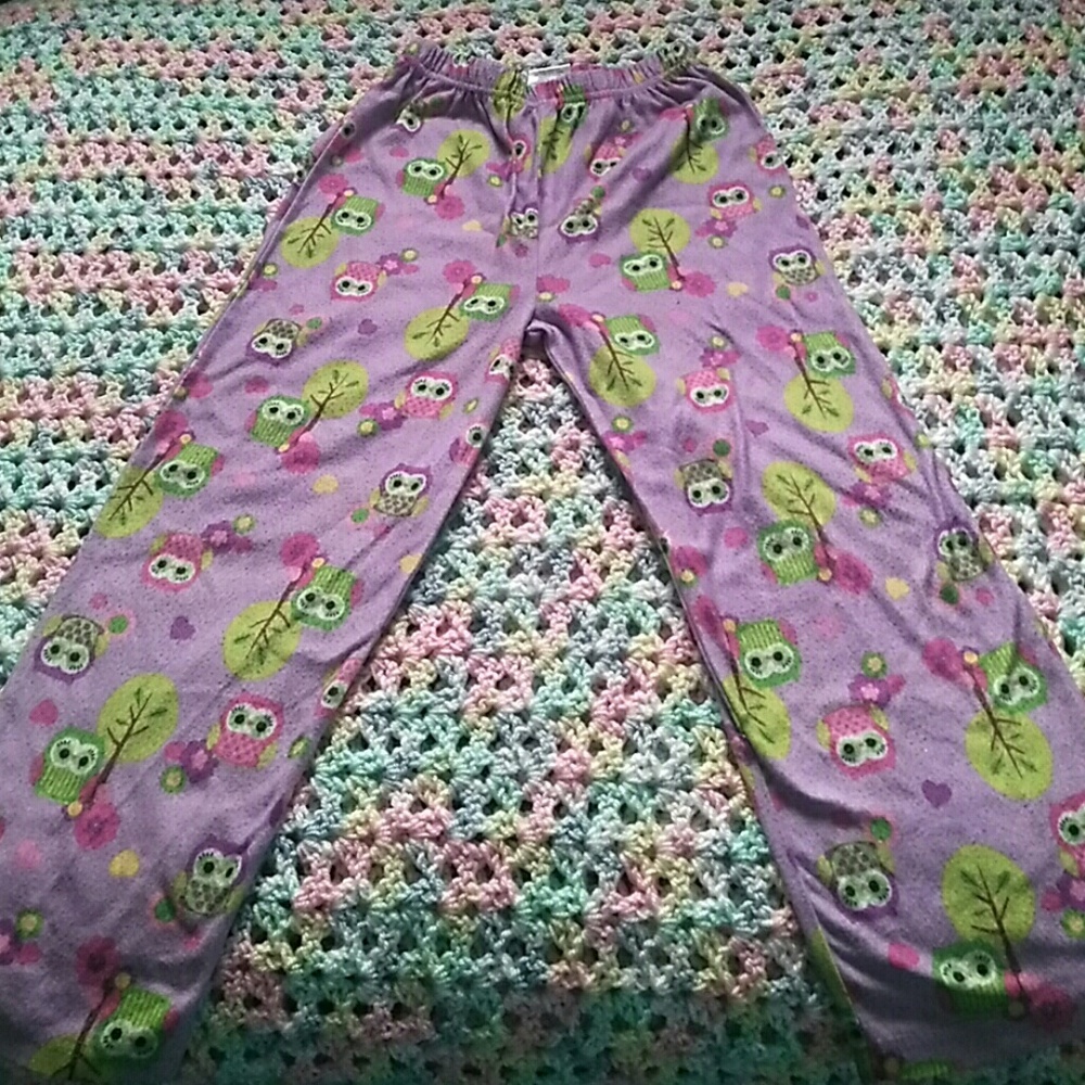 S/M (6/6X) Owl Pajama Bottoms